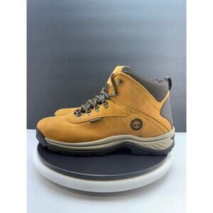 Timberland White Ledge Mens Size 13 Waterproof Mid Hiking Boots Wheat Nubuck